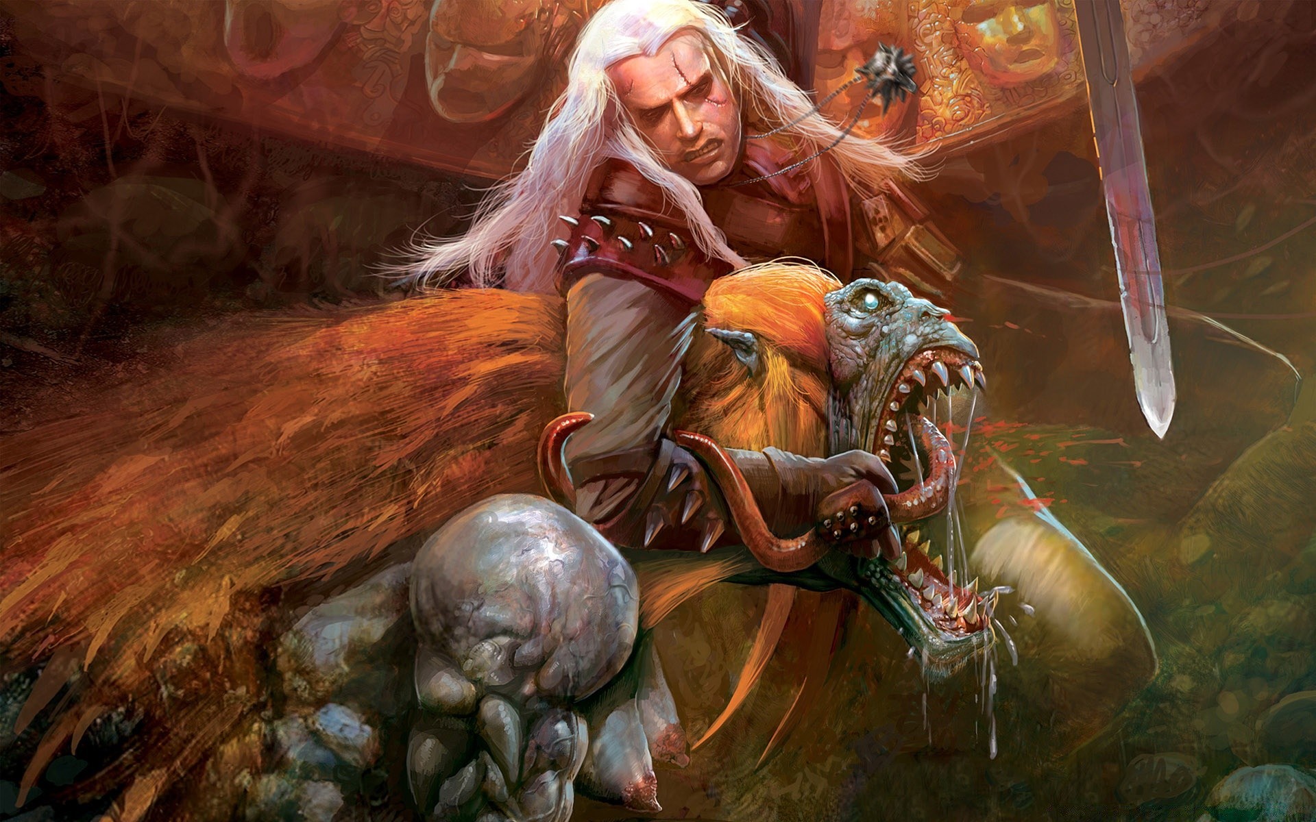 the witcher arte pintura religión adulto mujer dios solo velo