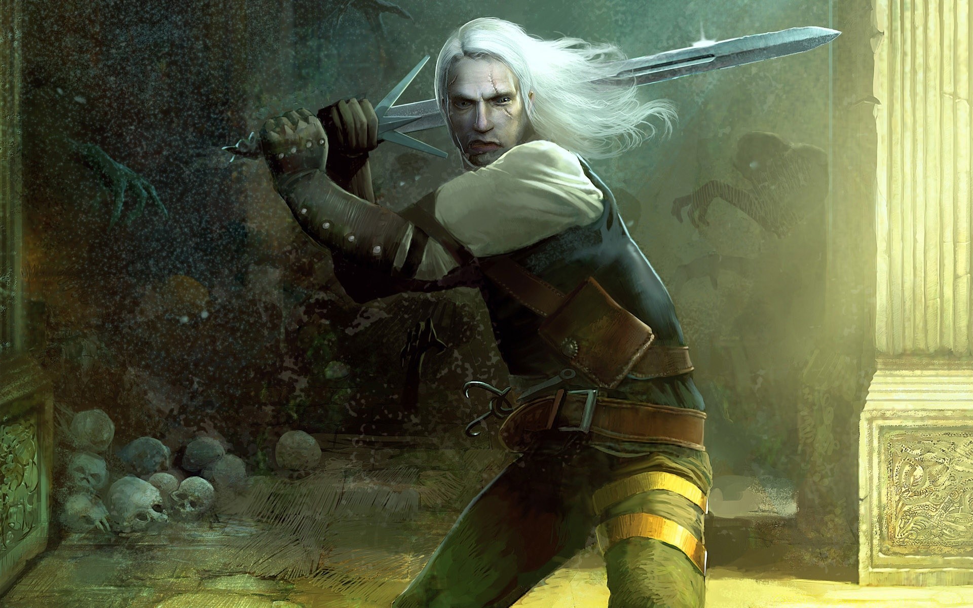 the witcher uno adulto pittura indossare donna arte subacquea uomo guerra due esplorazione acqua