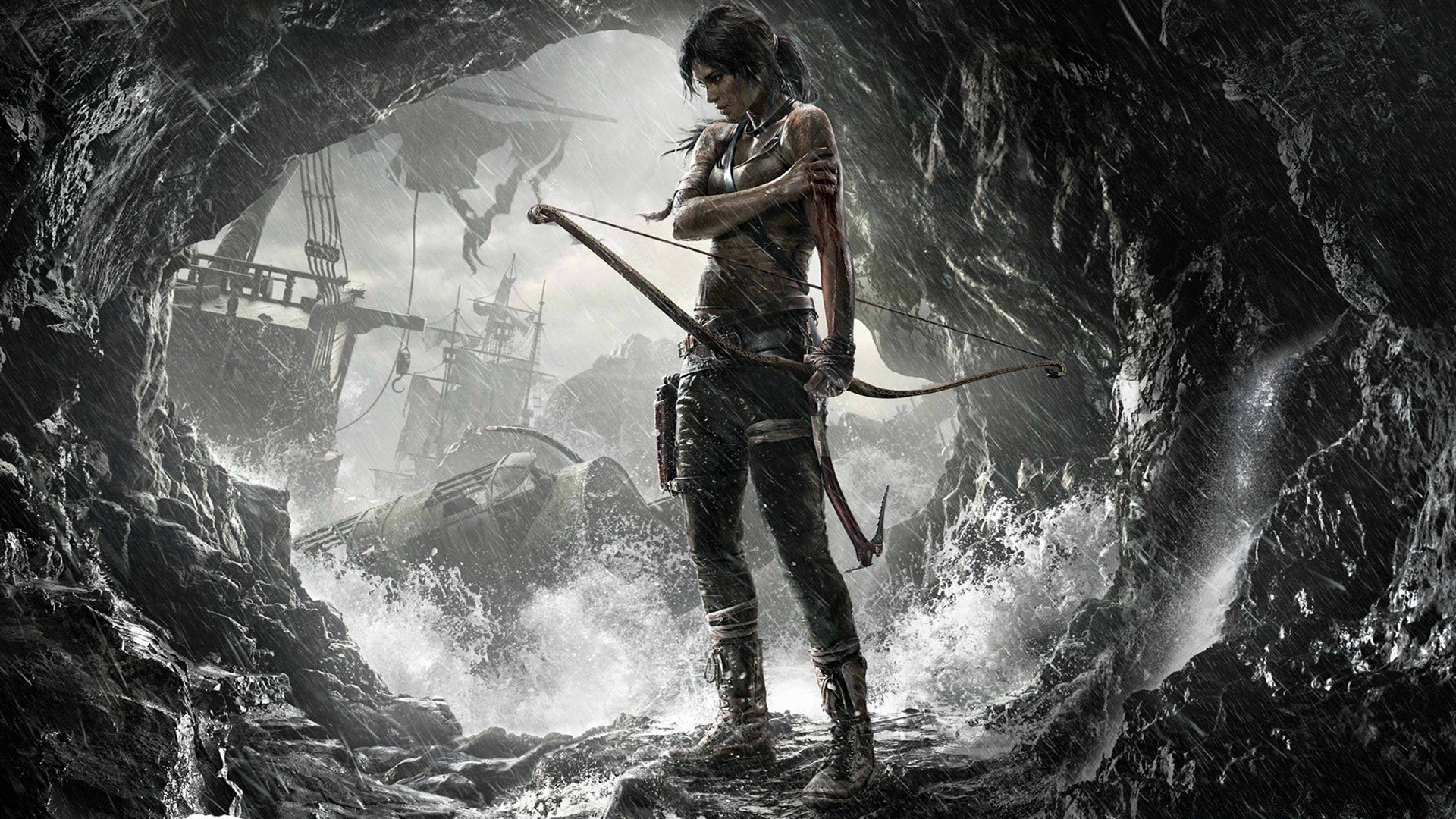 tomb raider erwachsener ein aktion erholung auto wasser mann gefahr rauch frau katastrophe verkehr