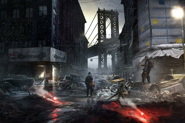 The aftermath of the disaster in Tom Clancy