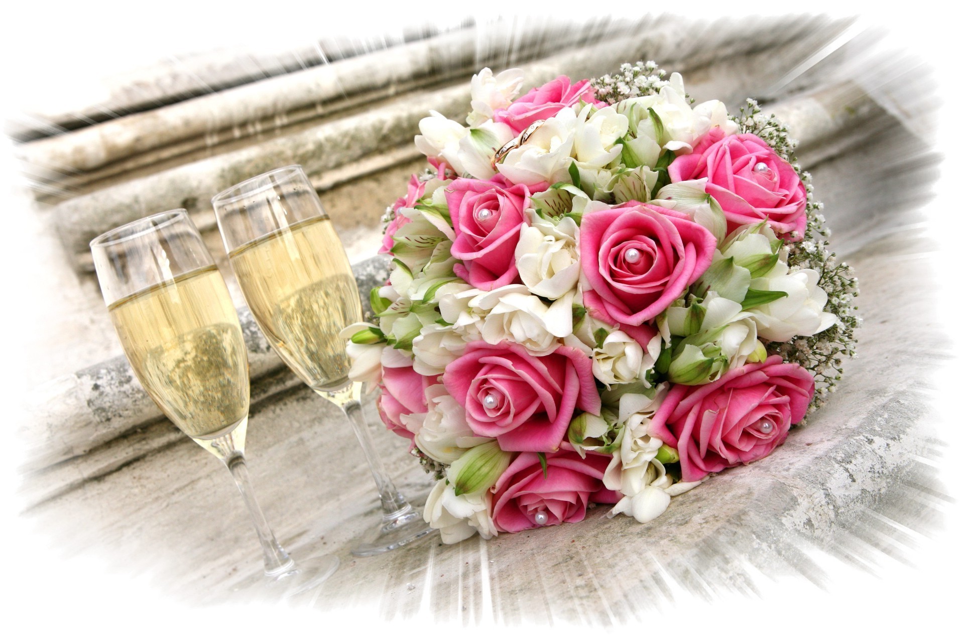 vacances mariage fleur rose bouquet romantique floral romance amour décoration vacances mariage pétale cadeau bluming cluster