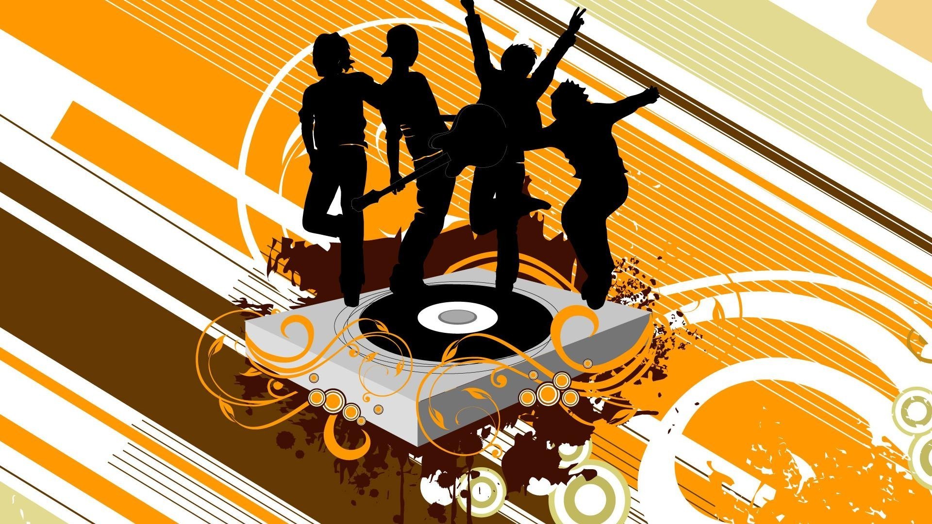 musica illustrazione vettoriale design silhouette desktop astratto uomo divertimento arte grafica