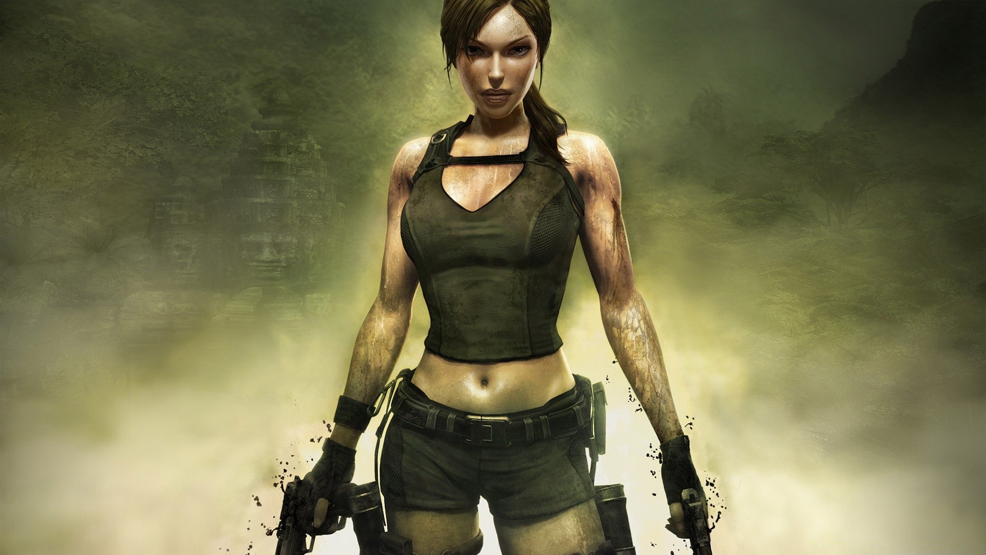 tomb raider adulto da solo indossare ritratto donna forza modello