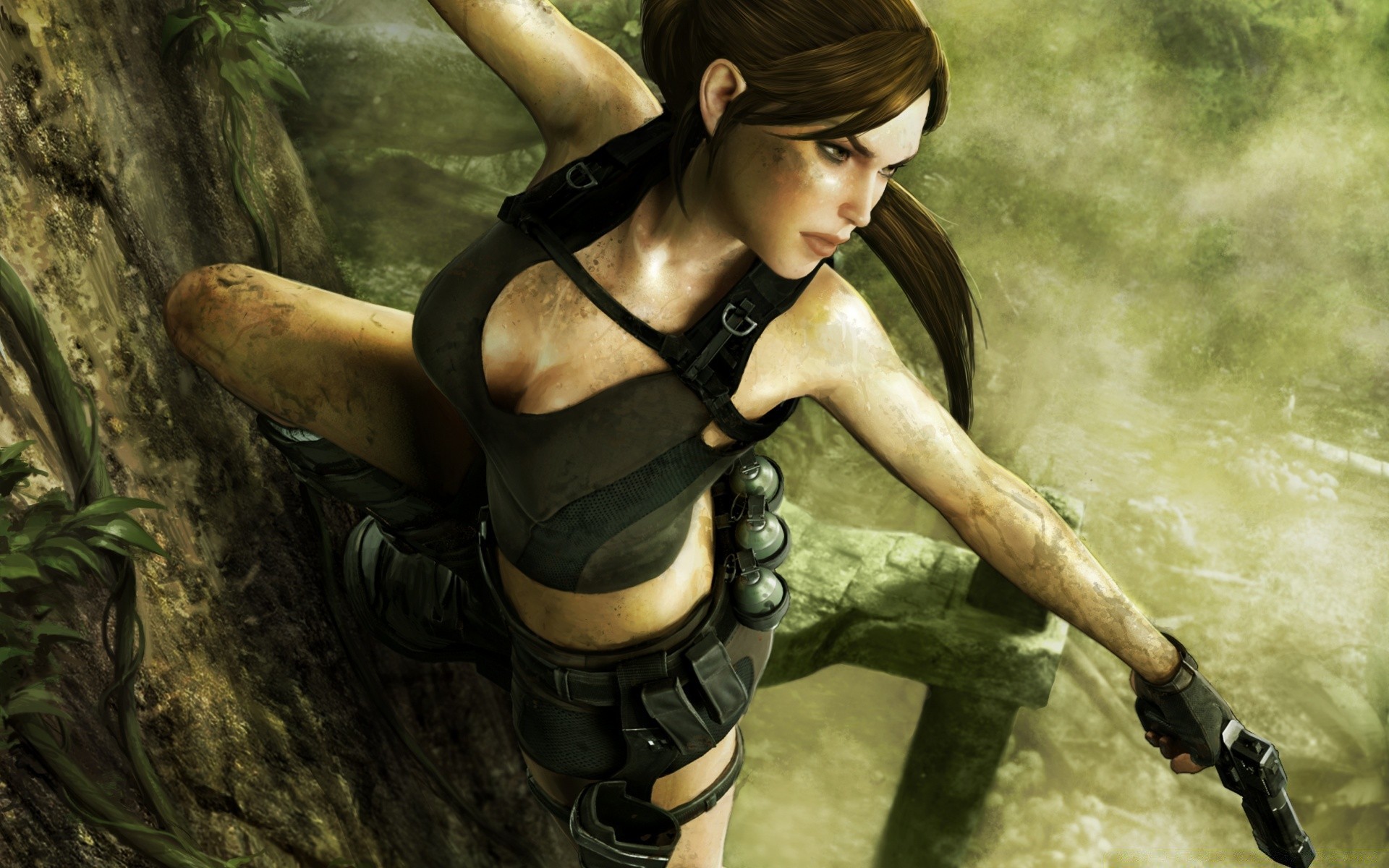 tomb raider mujer adulto solo desgaste chica ocio al aire libre