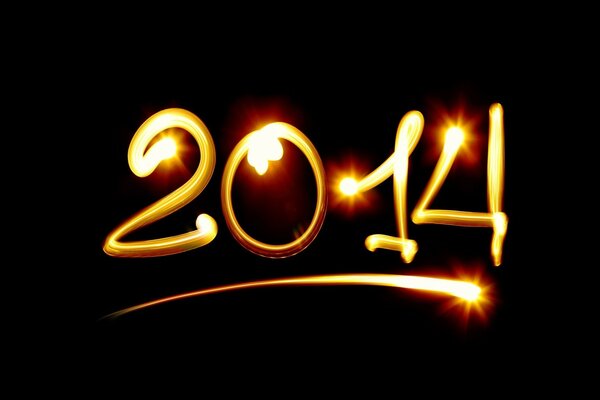 The new year 2014 is already in the past