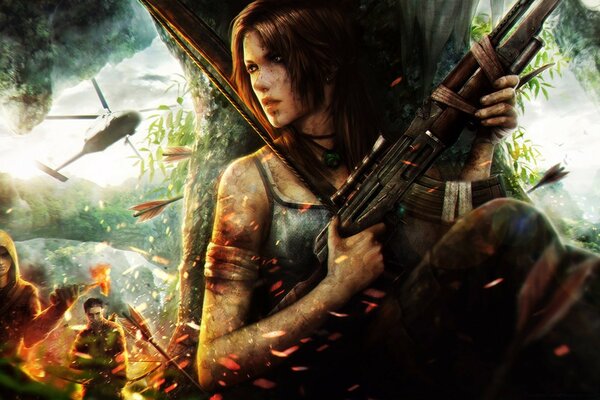 Tomb Raider отступать некуда, искусство войны