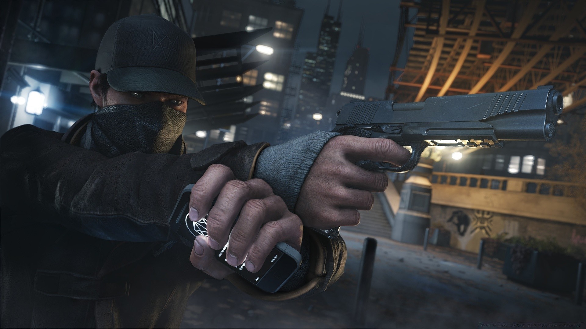 watch_dogs offense police weapon gun battle military force man war one adult gang army indoors security