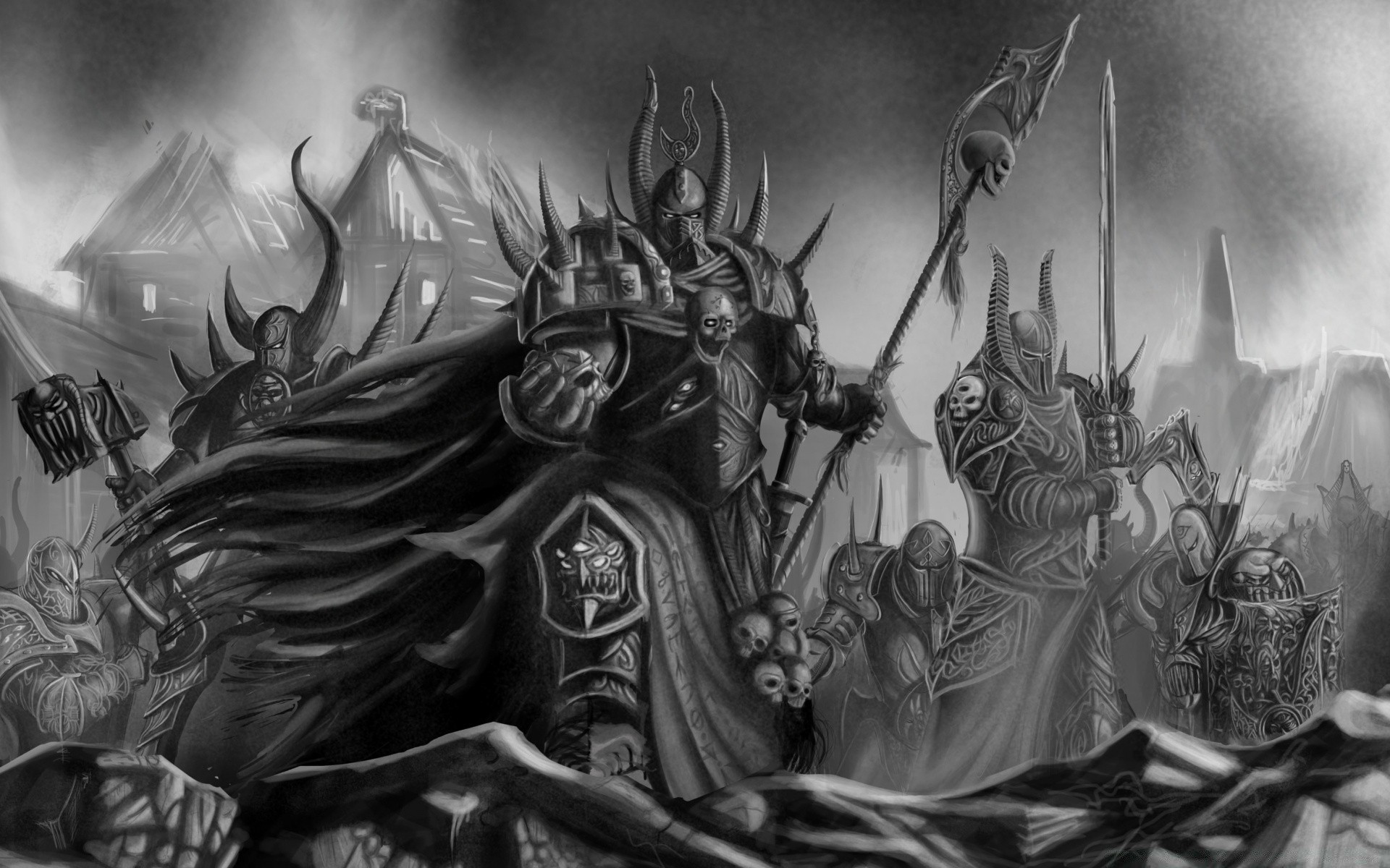 warhammer sztuka jeden dorosły grupa ilustracja człowiek druk nosić