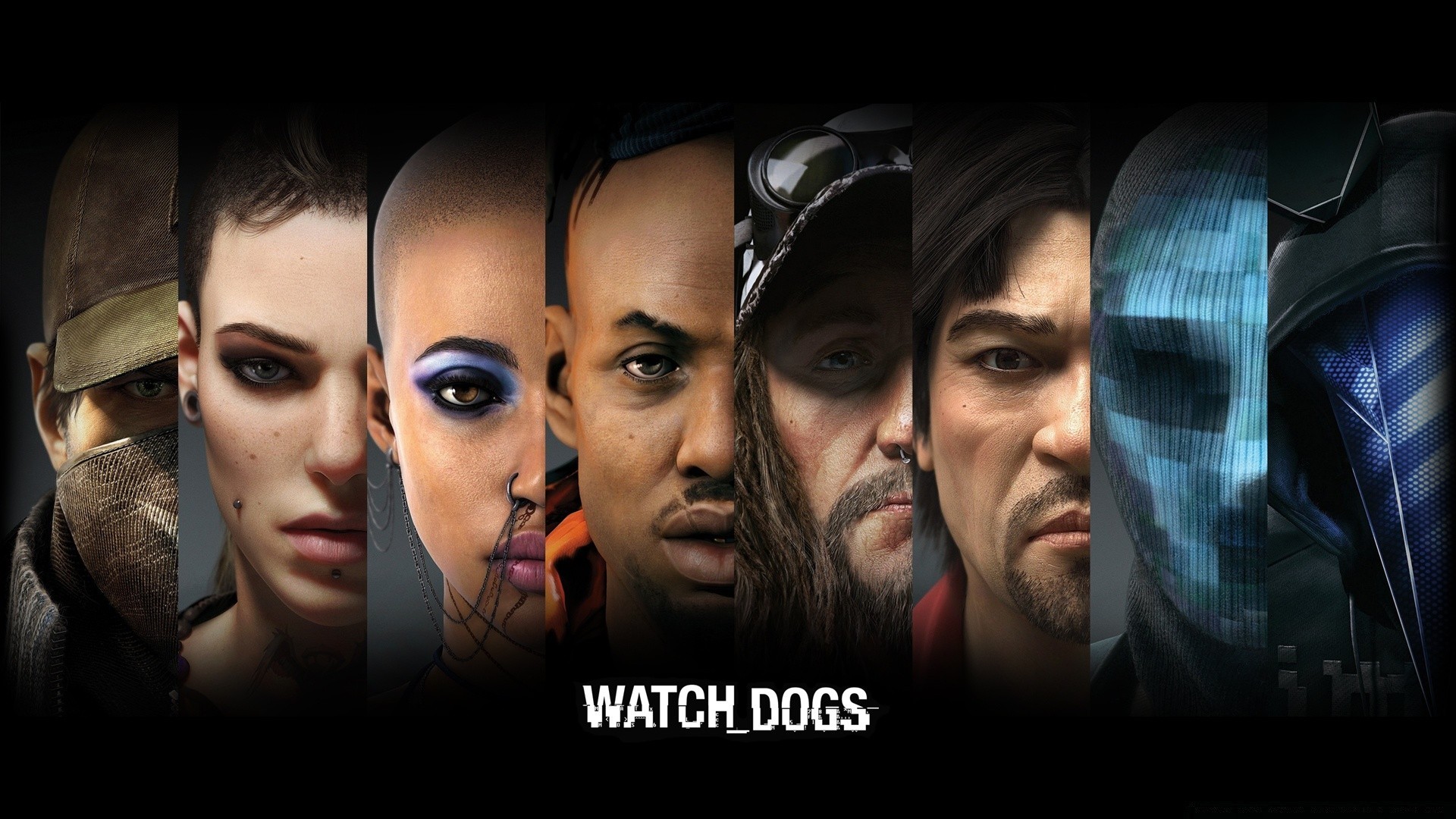 watch_dogs sombre mode horreur portrait homme femme effrayant vicieux halloween sexy effrayant