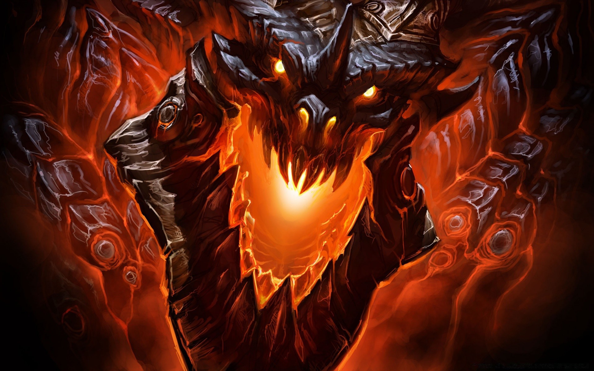 world of warcraft chama calor quente abstrato queimado