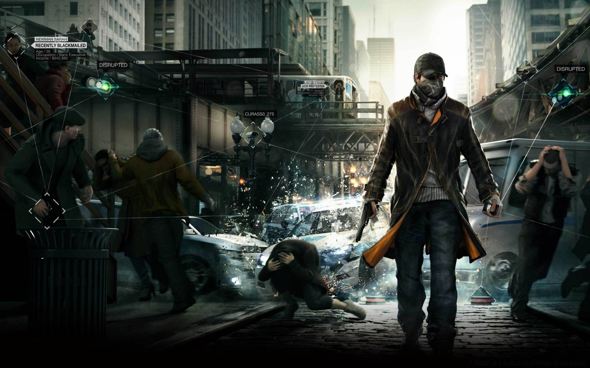 watch_dogs група дорослий поліція повстання носити битва жінка злочин полум я людина лихо місто один вулиця зброя