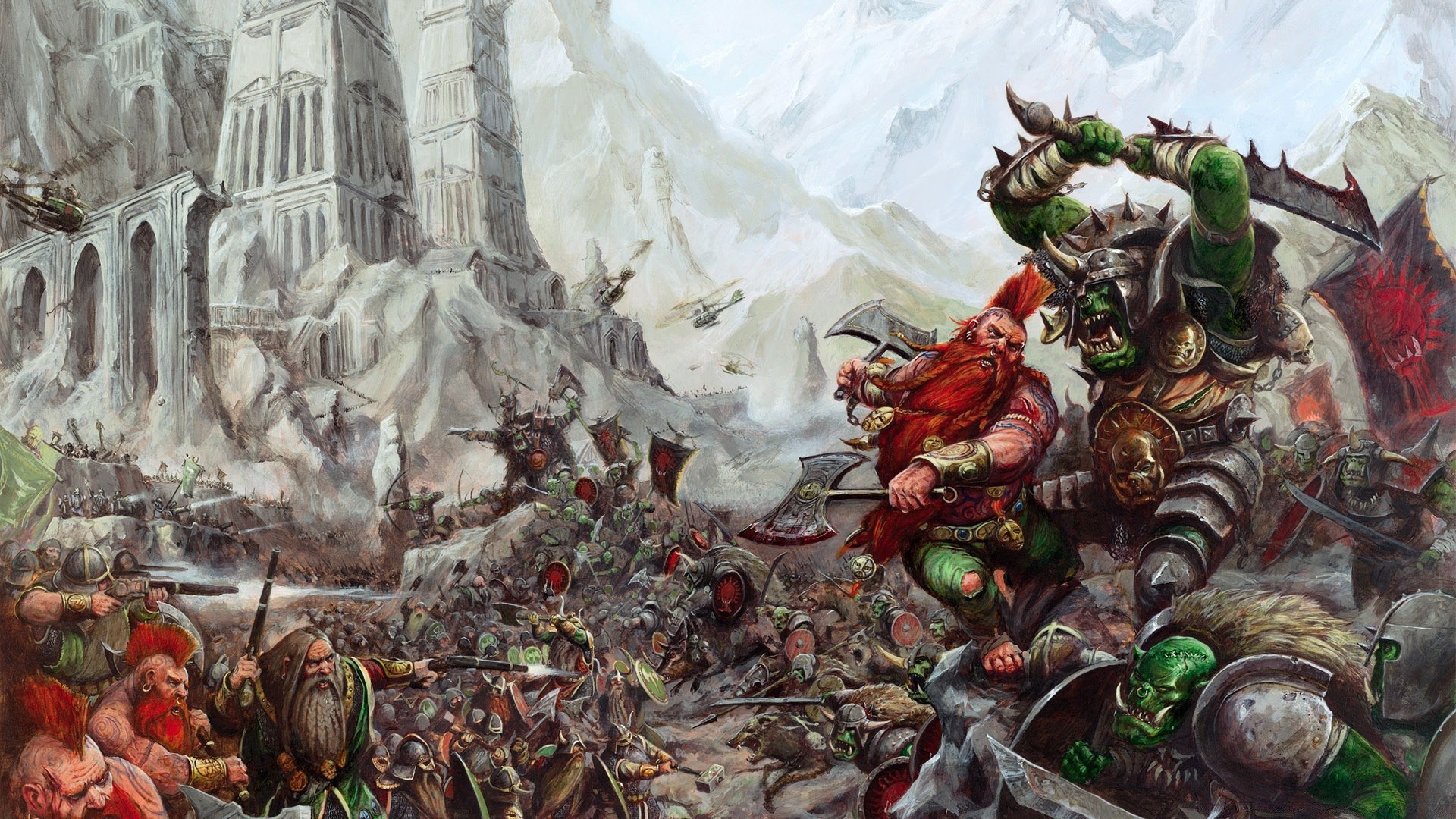 warhammer arte natura pittura