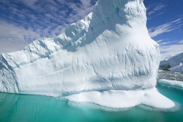 Nieve glaciar iceberg agua