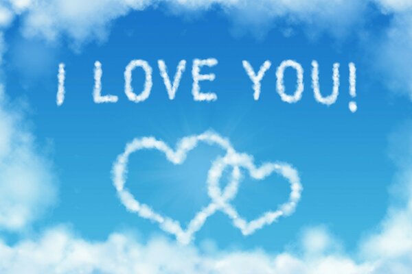 I love you on the clouds