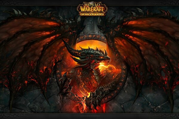 Image of a dragon from the game world of warcraft