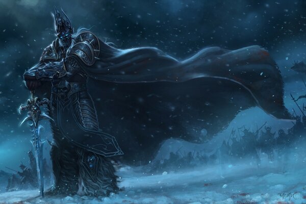 Une image sombre du jeu world of warcraft