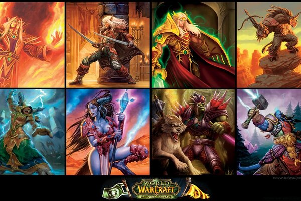 Word of Warcraft collage para Escritorio