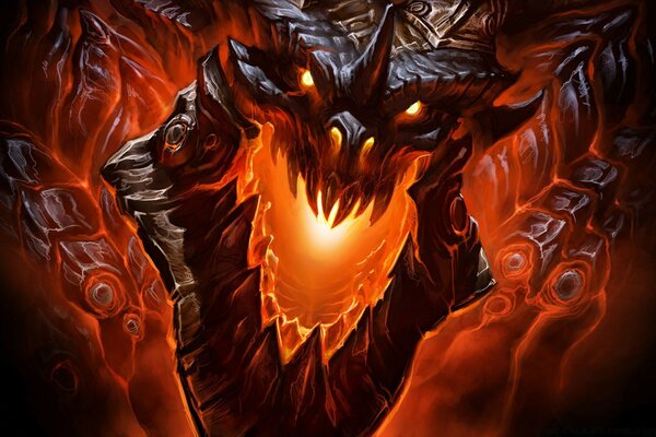 Image of a dragon from the game world of warcraft