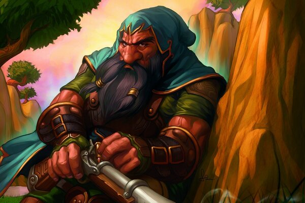 Imagen de un hombre adulto de warcraft