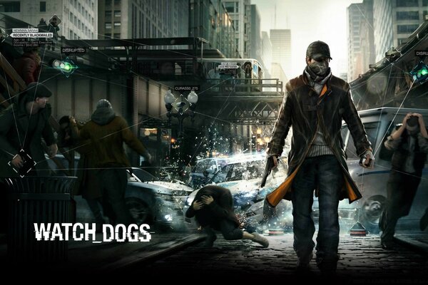 Watch_dogs Homme en casquette noire