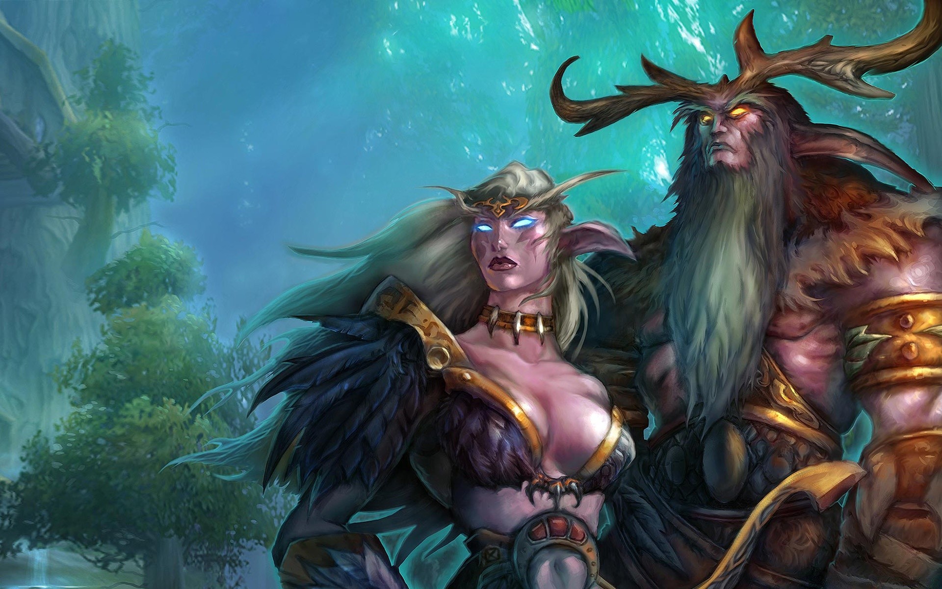 world of warcraft arte religión pintura mujer ilustración