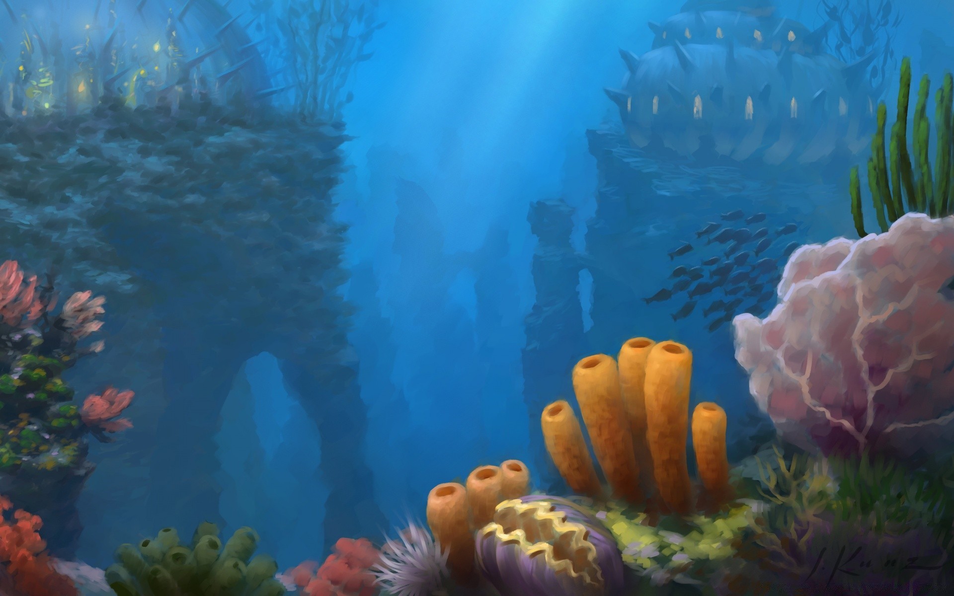 world of warcraft unterwasser fische korallen riff wasser tauchen ozean wirbellose schwimmen meer scuba u-boot aquarium marine ökosystem schwamm wassersport schule tief schnorcheln