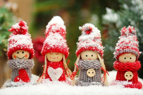 Bonecas tradicionais para o feriado de Natal