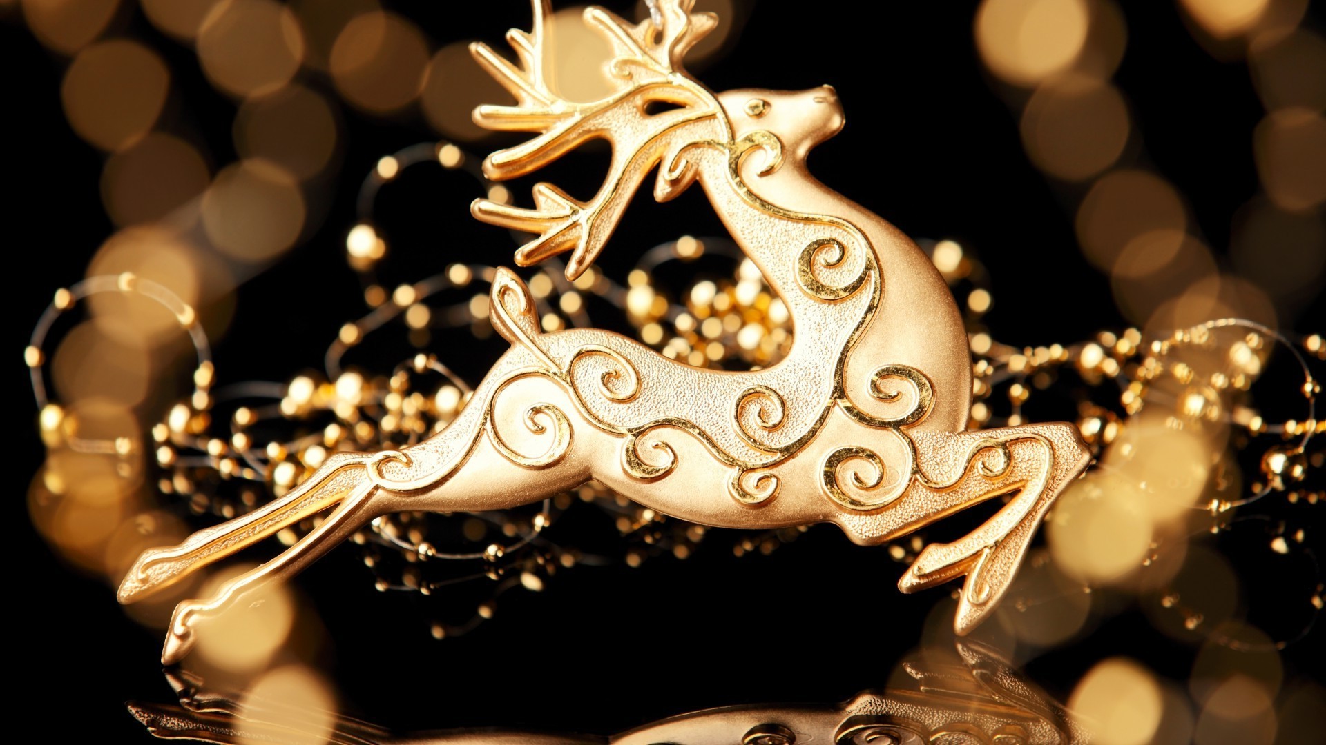 nuovo anno oro decorazione splende natale desktop lusso gioielli vacanza