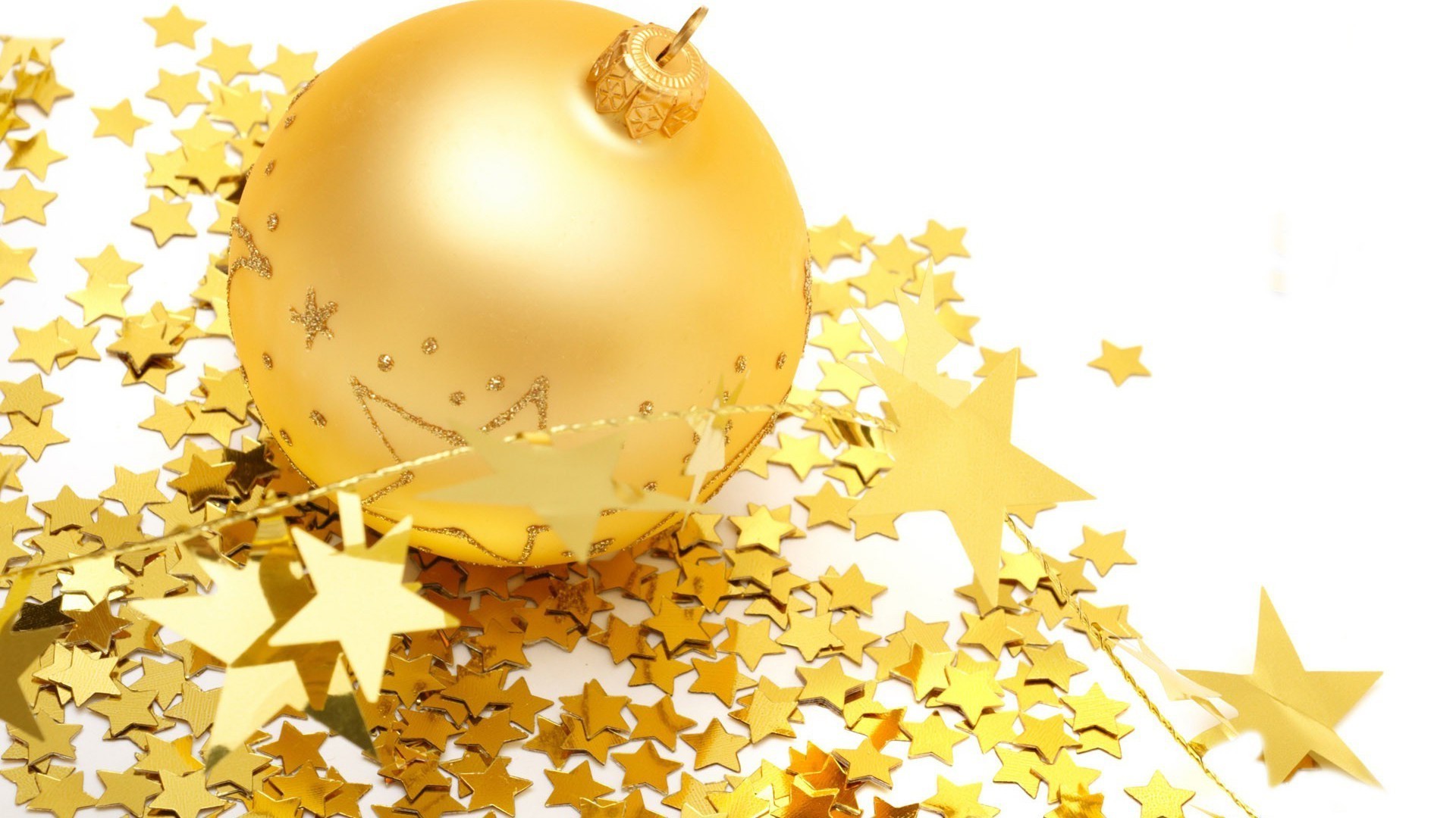 new year gold desktop christmas decoration shining celebration season fall merry winter design abstract bright color ball light