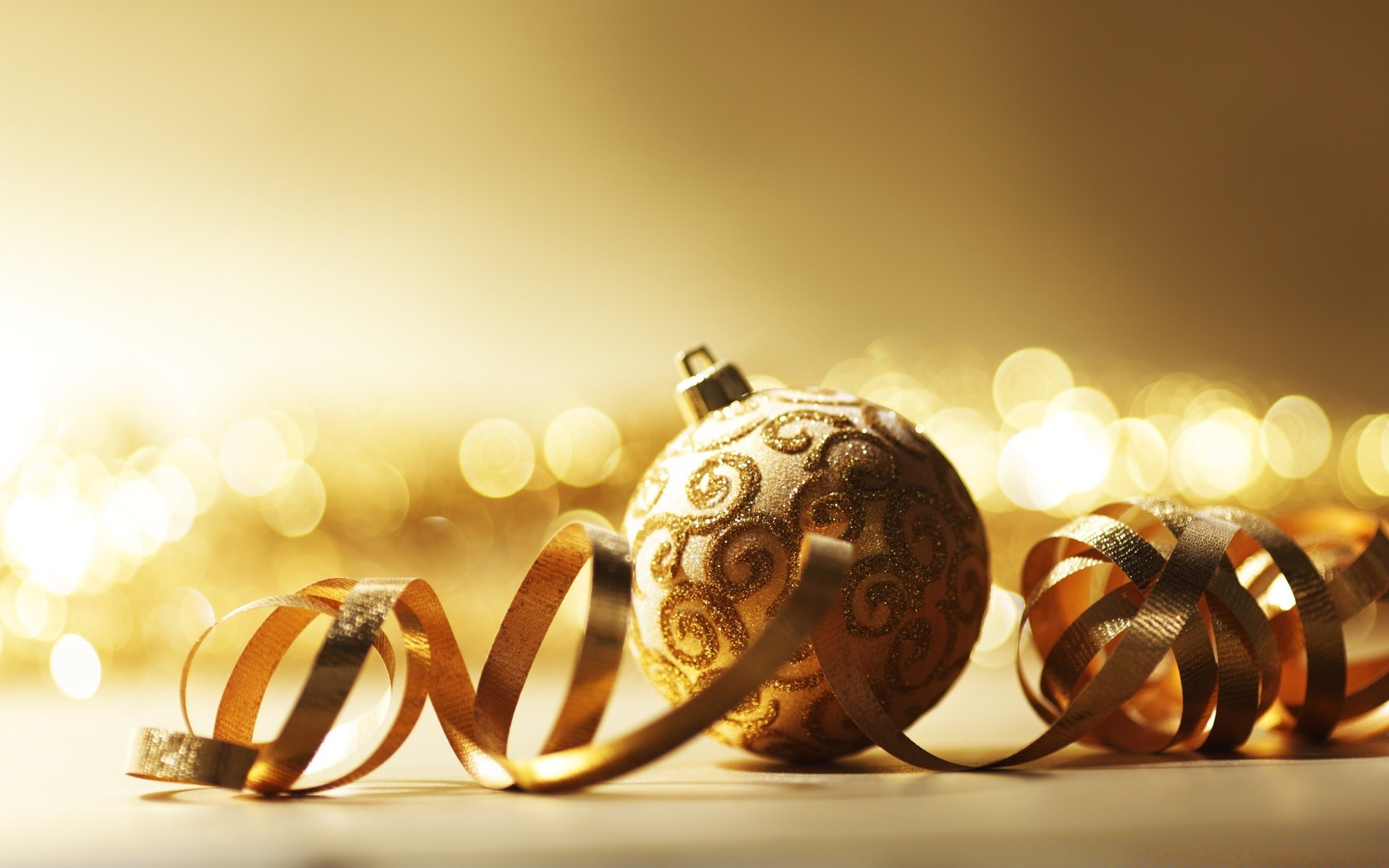 natale oro decorazione splende vacanza palla desktop filo vacanza inverno sfera merry