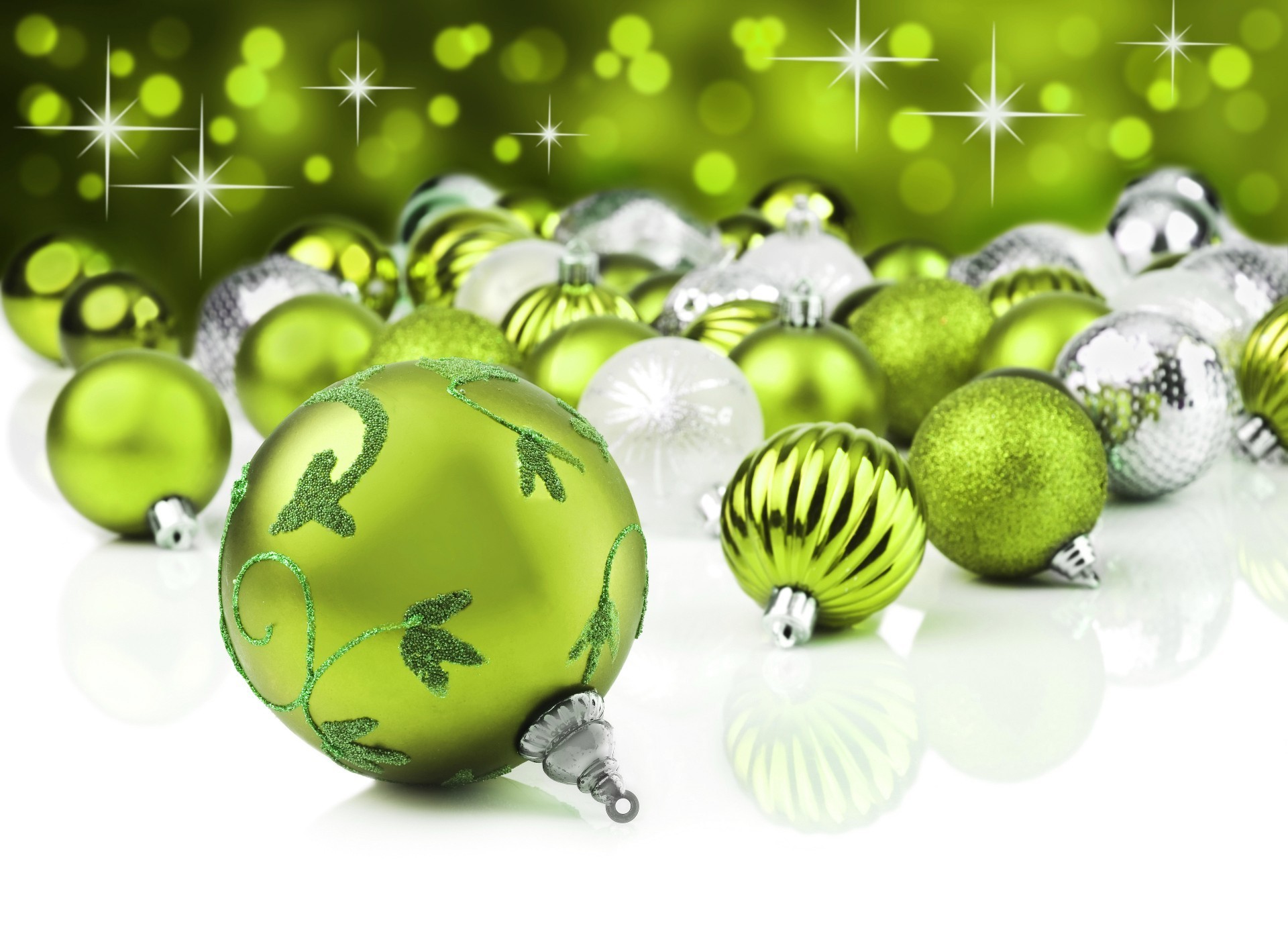 nuovo anno desktop sfera decorazione palla luminoso colore splende natale