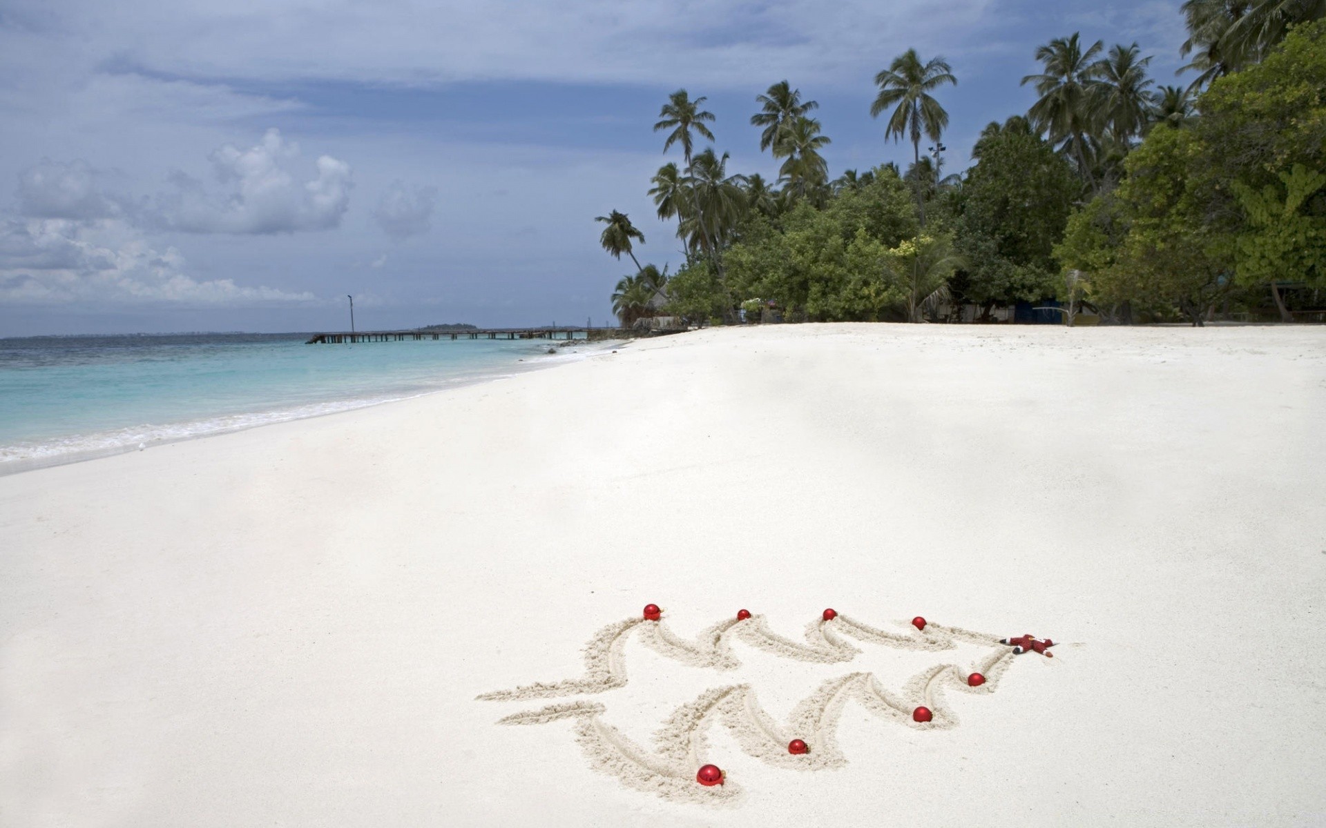 noël plage sable eau mer voyage océan vacances île mer tropical été ciel paysage arbre nature paysage