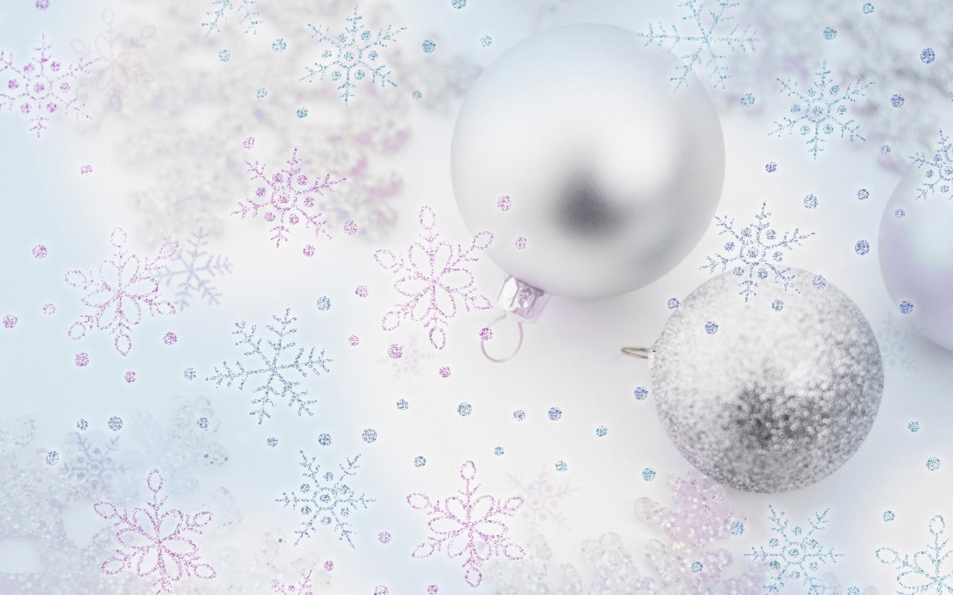 christmas winter snow snowflake frost celebration decoration cold desktop merry card shining ball glisten abstract design wallpaper greeting season