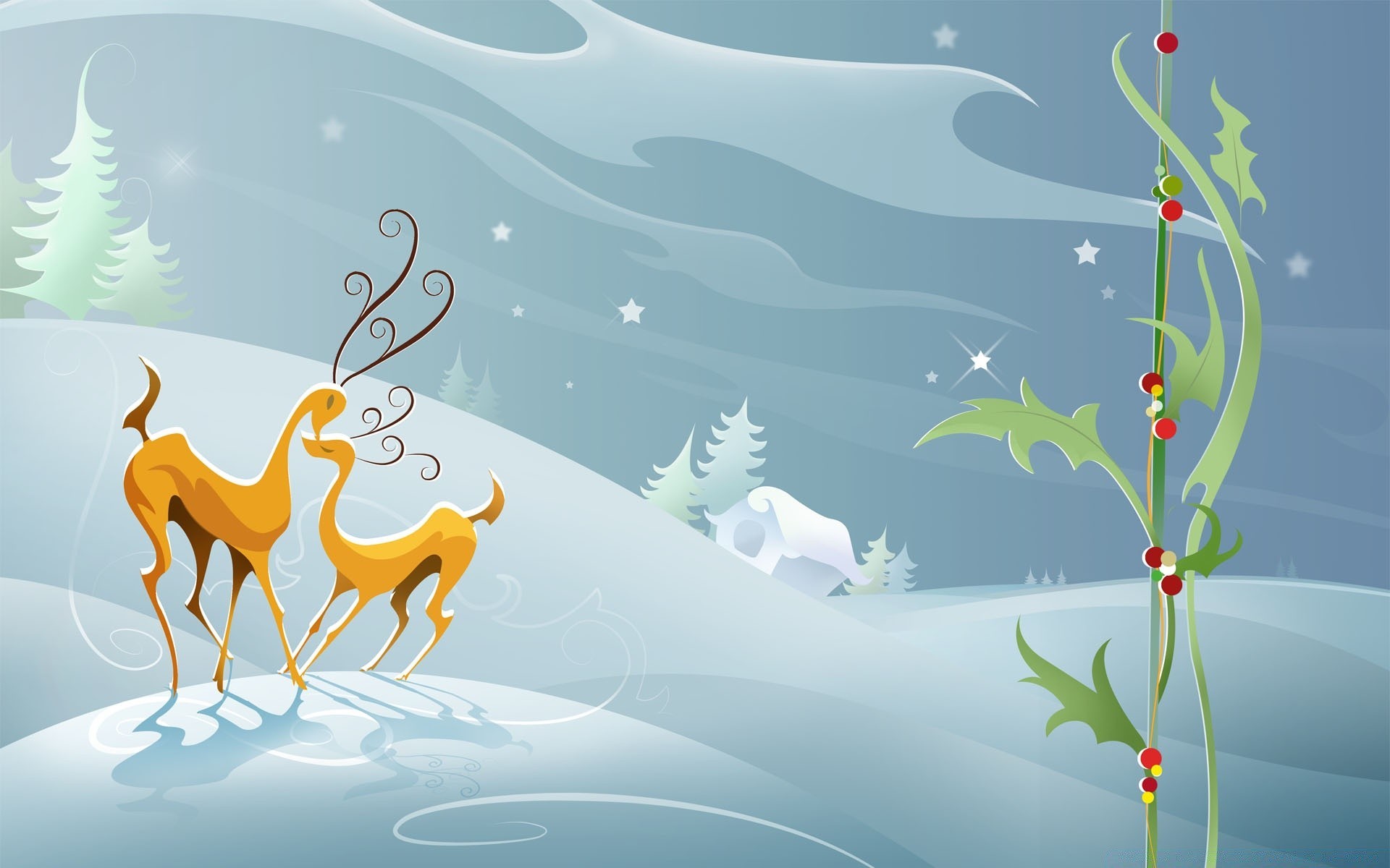 natale natura illustrazione vettore foglia inverno albero stagione desktop