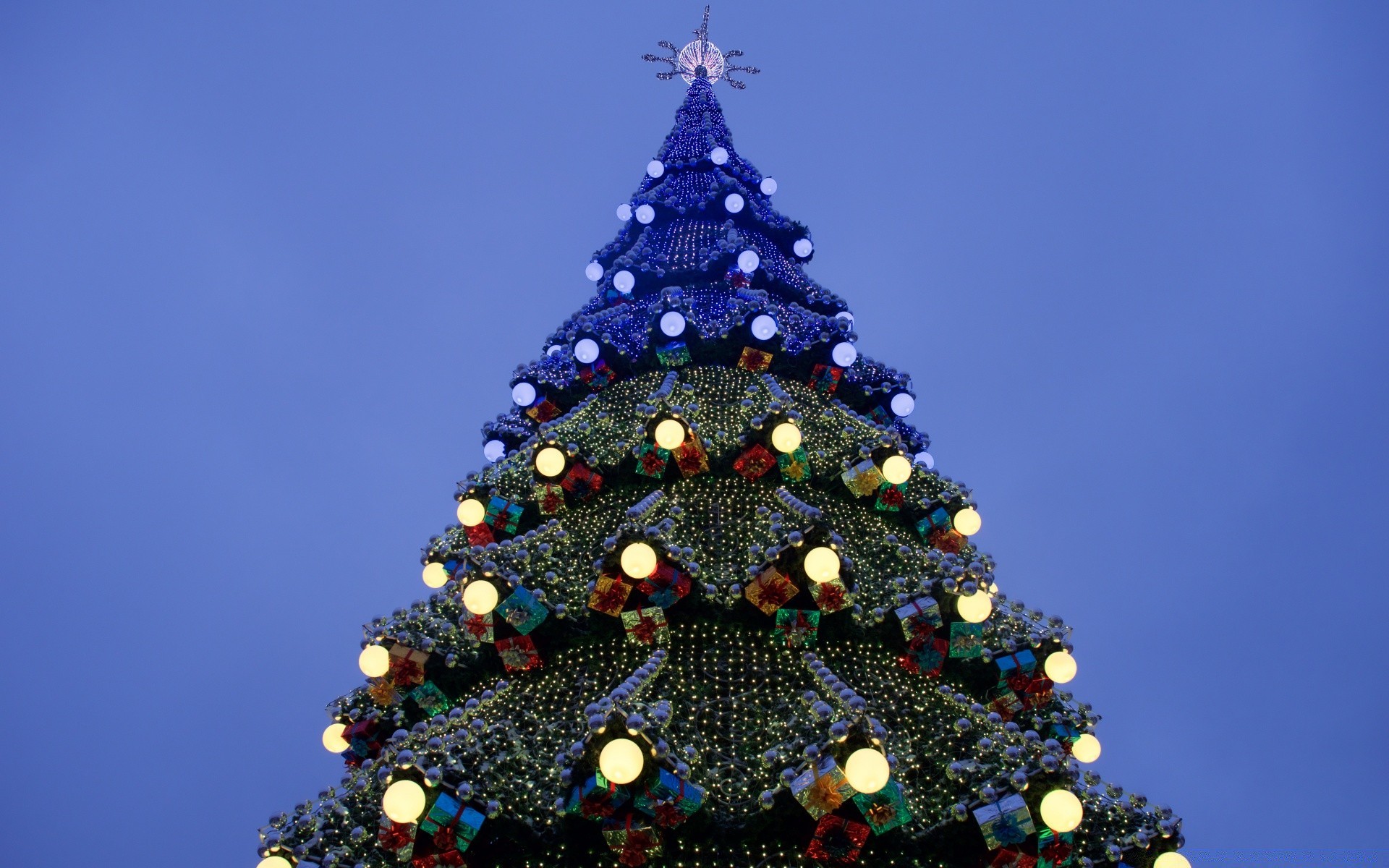 natal inverno céu decoração feriado tradicional ouro brilhante