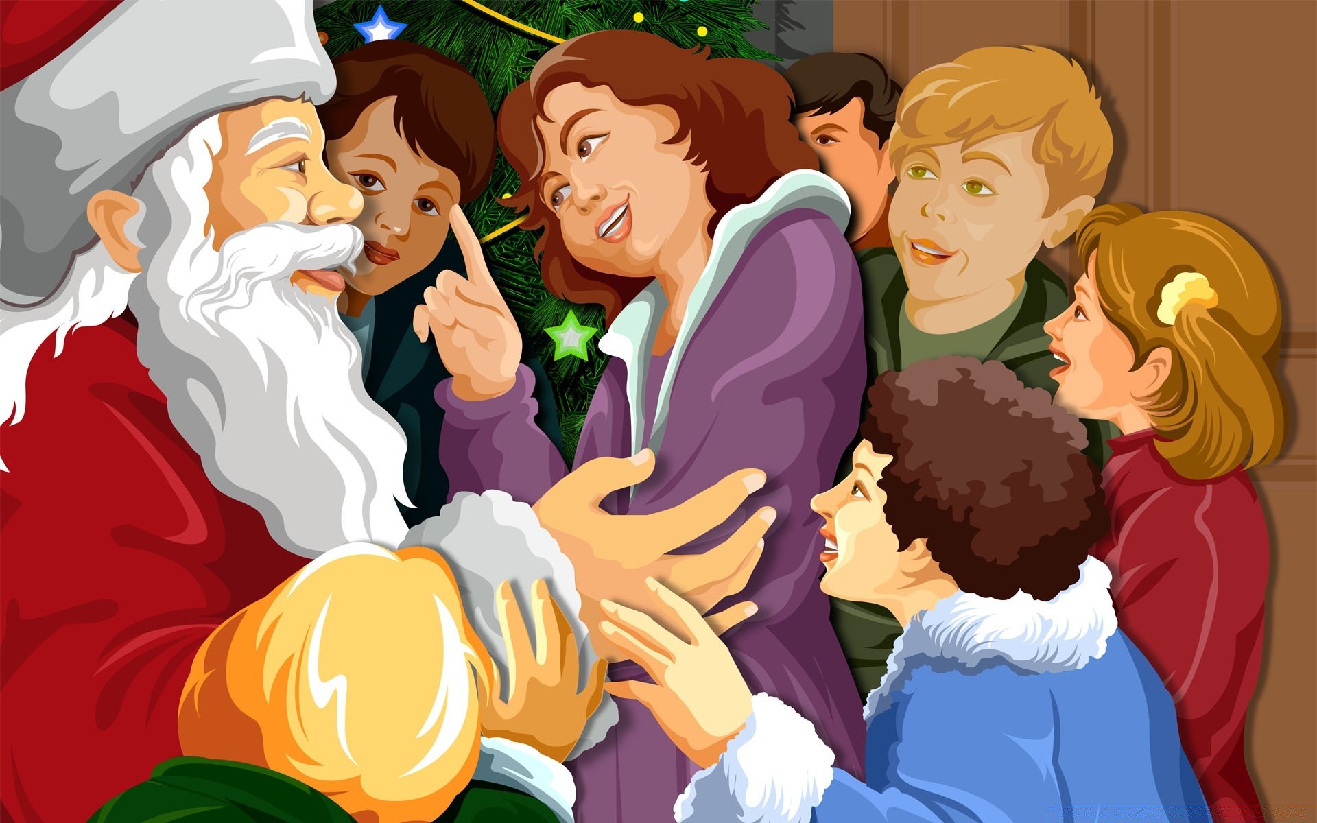 natale schizzo illustrazione donna vettore uomo bambino ragazza uomo vacanza ragazzo sorriso