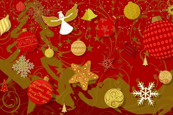 Natale decorazione Illustrazione Carta da parati giocattolo