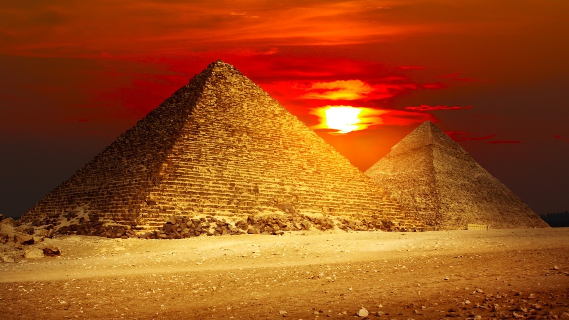 berühmte orte pyramide wüste sonnenuntergang reisen sonne pharao grab sand dämmerung kamel himmel archäologie abend im freien antike