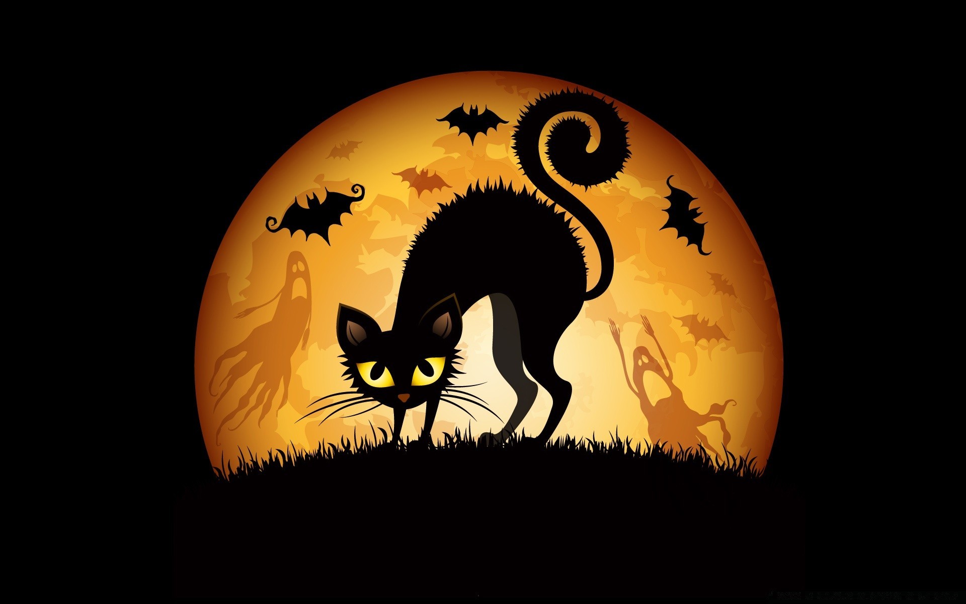 halloween luna animal ilustración naturaleza espeluznante vicioso