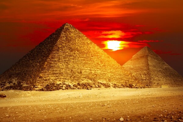 These are the Egyptian pyramids.