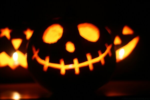 Fiamma nella zucca per Halloween