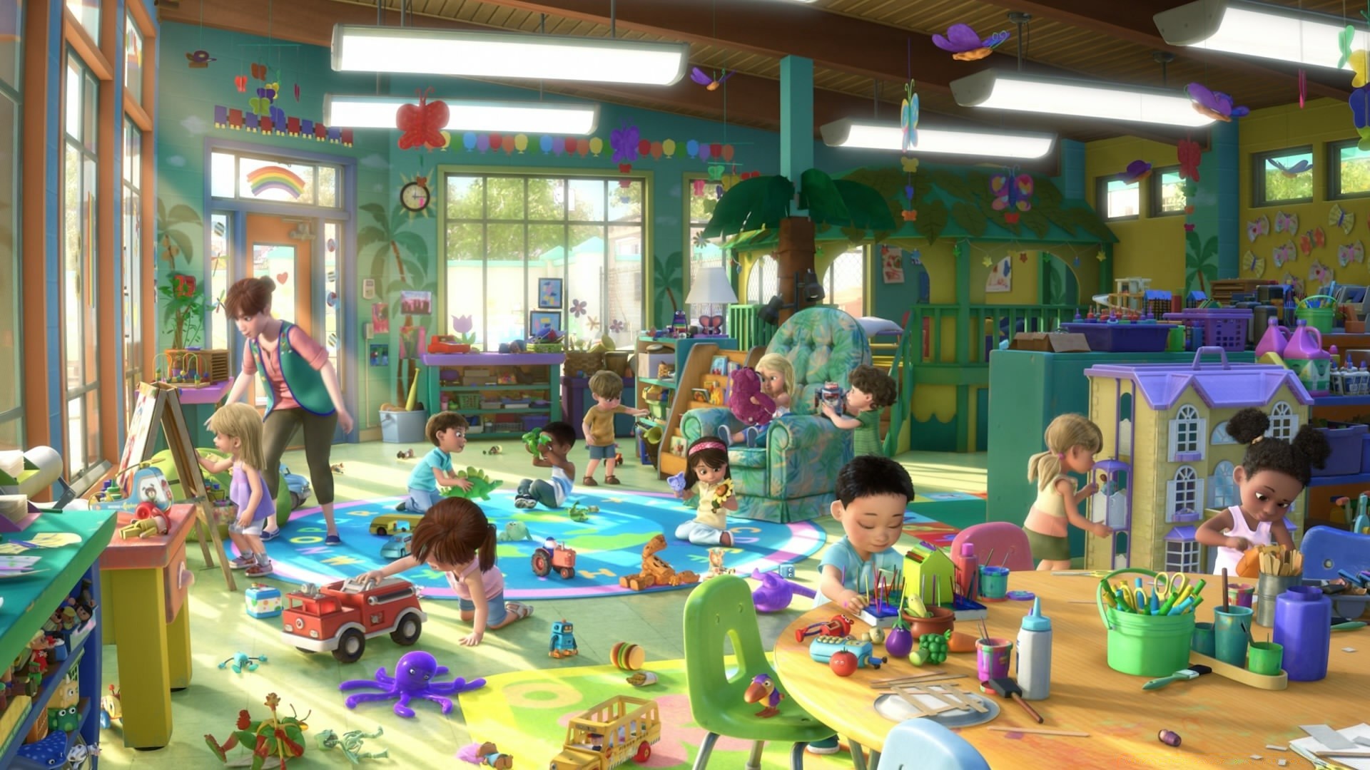 toy story bebé educación escuela aula interior profesor exposición grupo jardín de infantes primaria mesa aula preescolar juguete habitación diversión escuela primaria