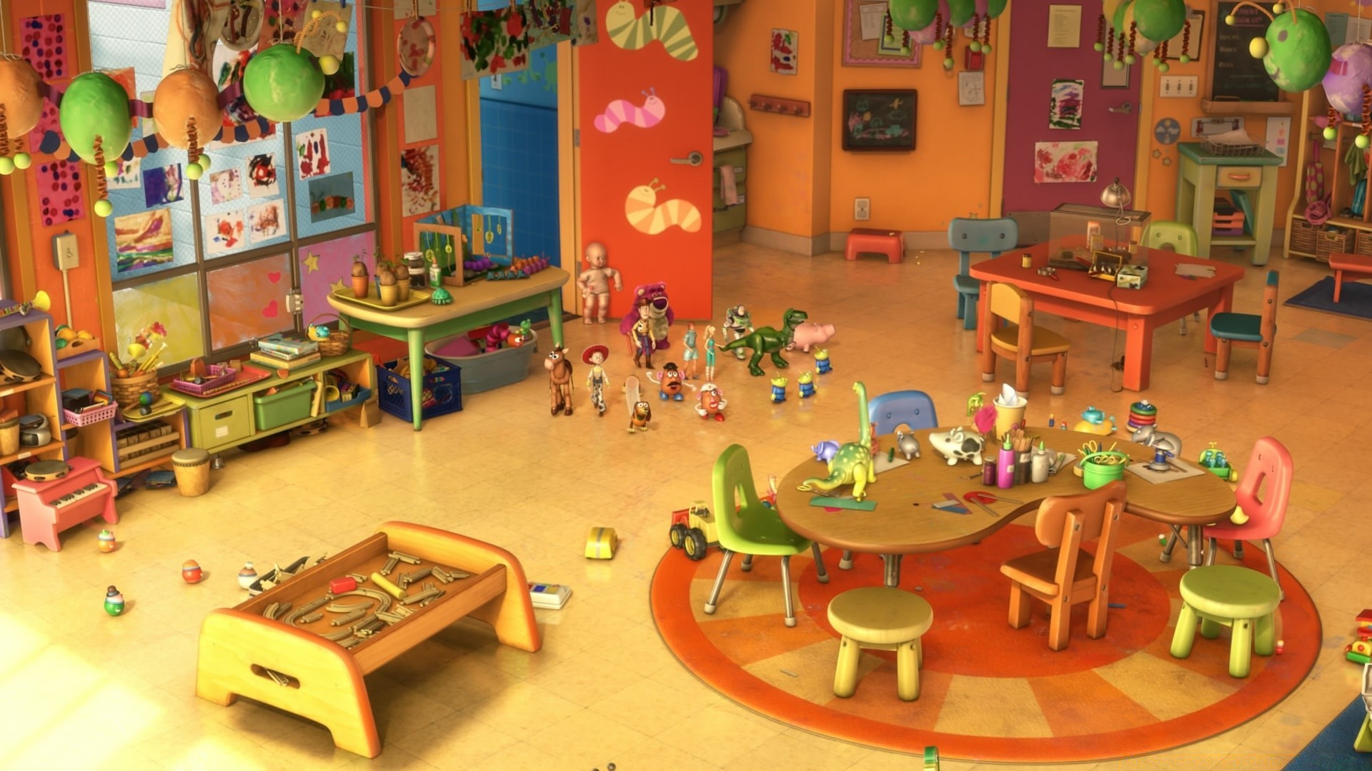 toy story mesa interior muebles habitación diseño de interiores lugar casa casa grupo silla