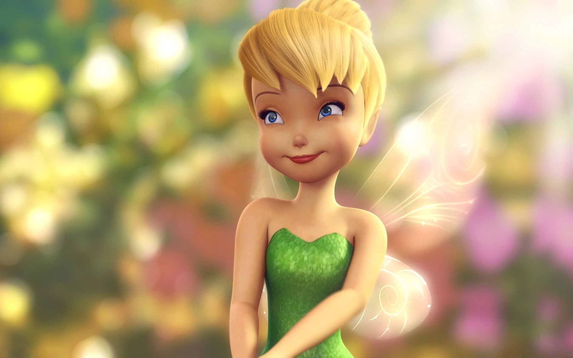 tinker bell nature summer bright cute woman