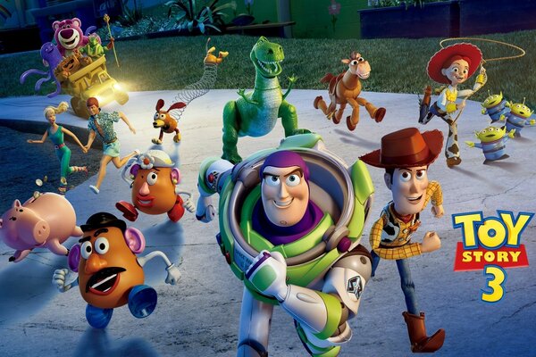 Toy story, escape of toys