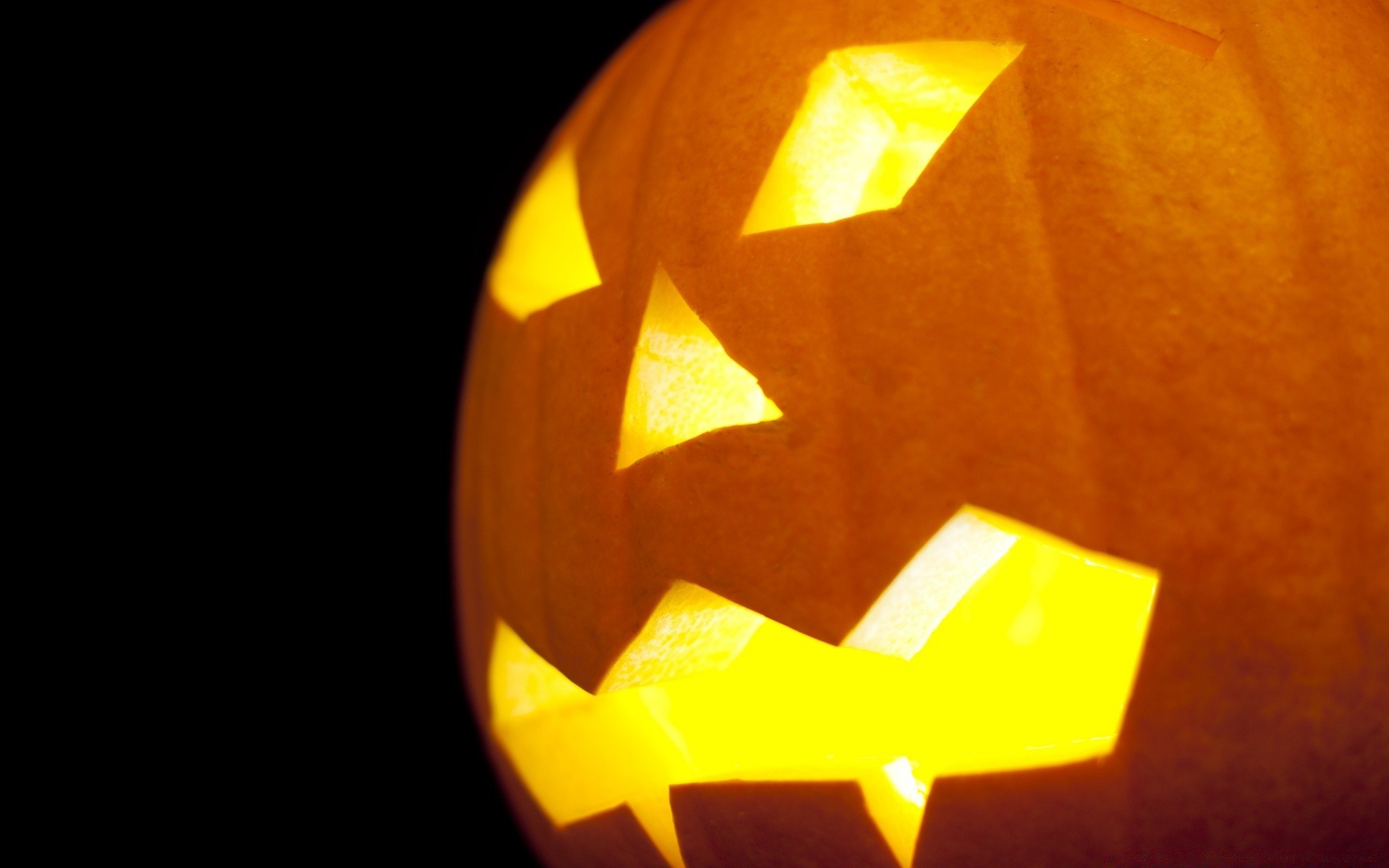 halloween ein unschärfe kürbis licht stillleben gold