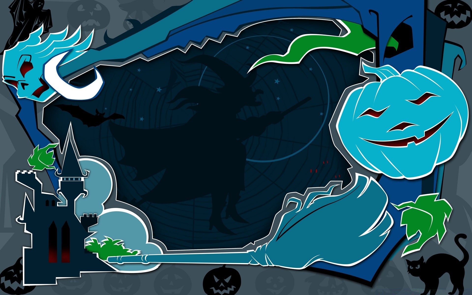 halloween illustrazione grafico desktop design vettoriale astratto arte schizzo