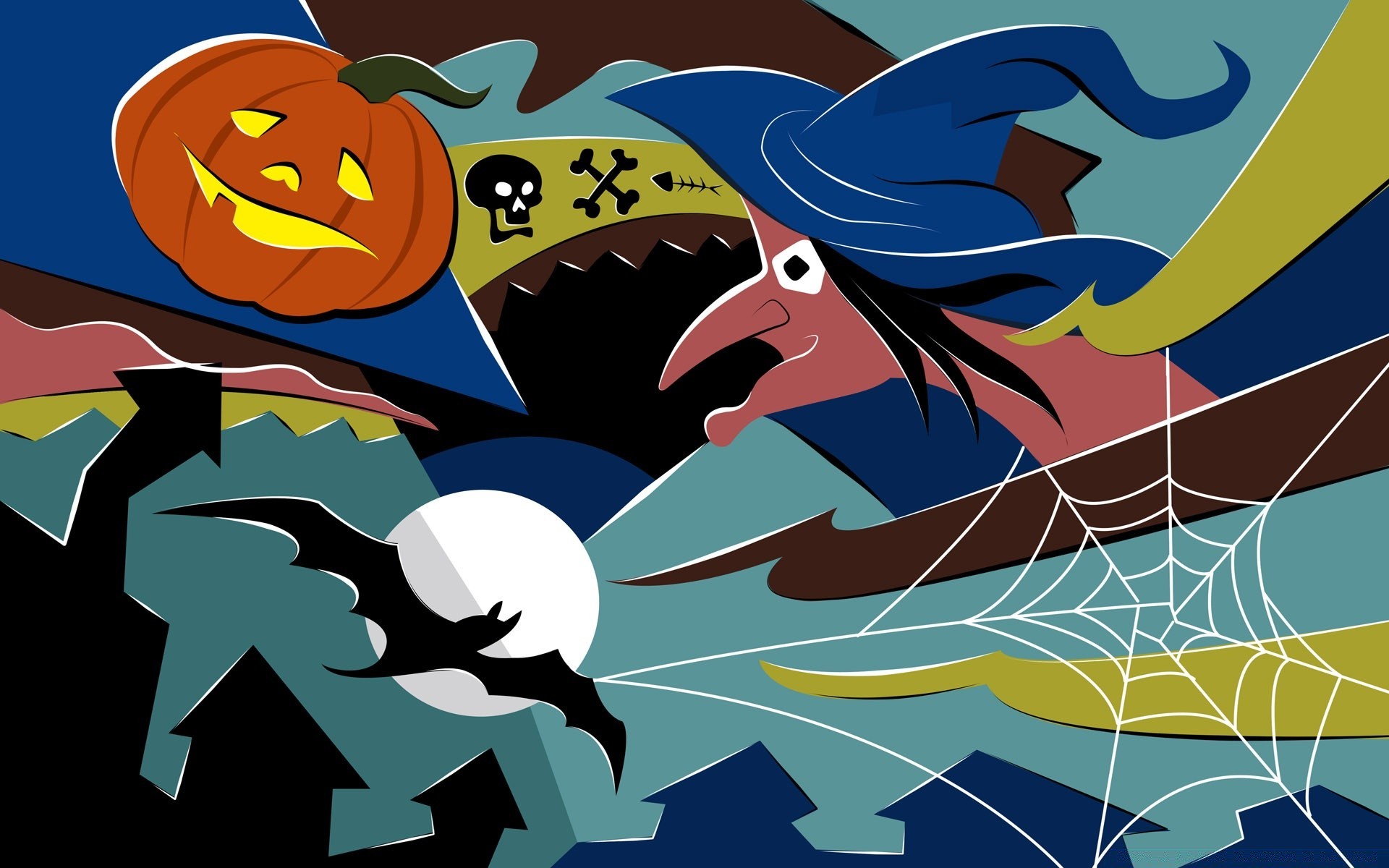 halloween illustration vektor skizze grafik design desktop kunst