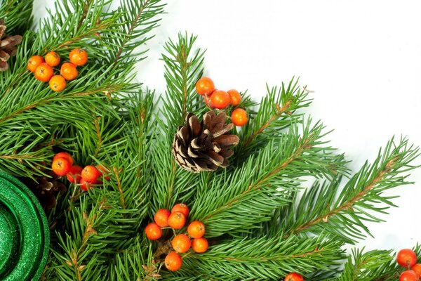 Árbol de abeto para el año nuevo