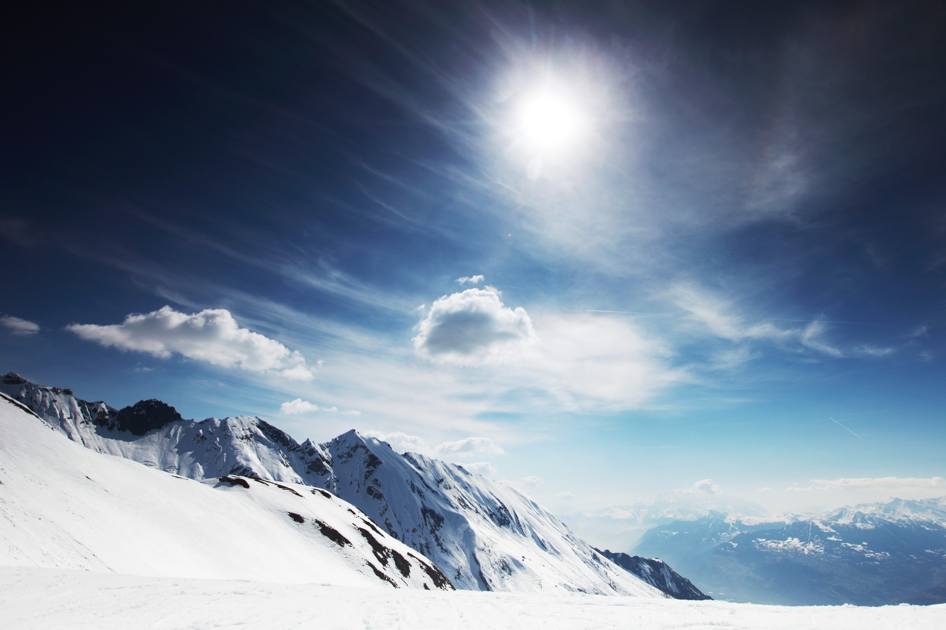 inverno neve montanhas frio gelo alta bom tempo natureza céu névoa viajar escalar